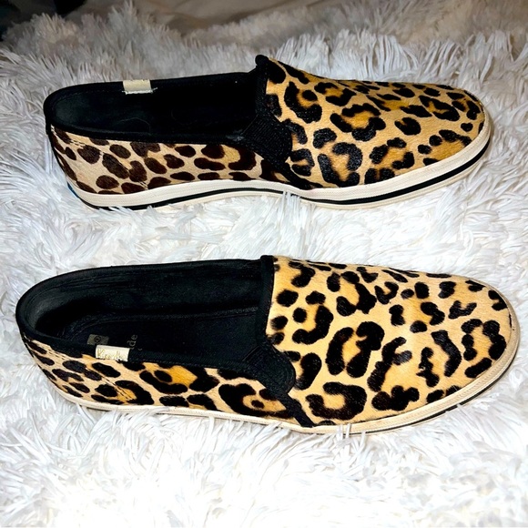 Kate Spade/Keds New York Double Decker Leopard-print Sneakers Size 8.5 - Picture 5 of 9